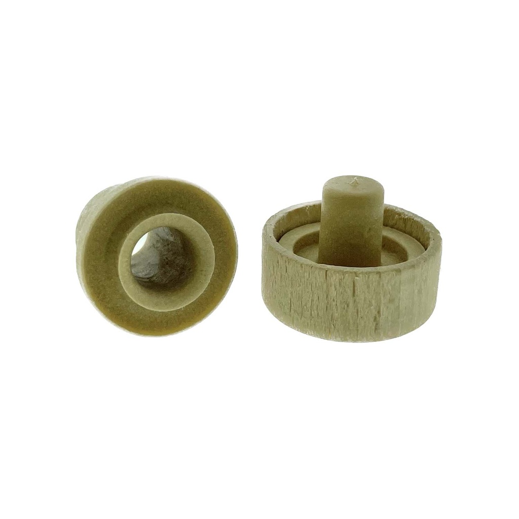 Alle sluitingen - Dopkurk hout met schenker 29x15/19    