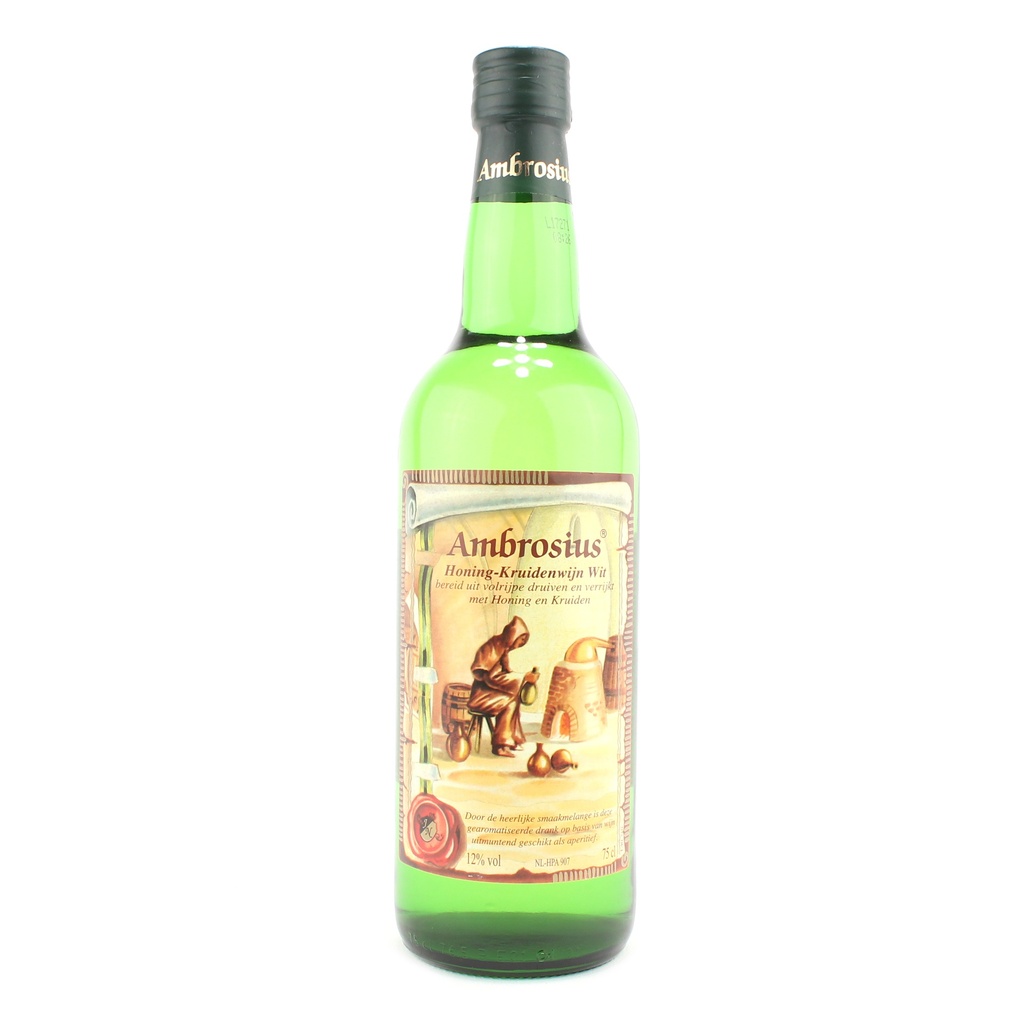 Ambrosius - honing-kruidenwijn WIT 750 ml     