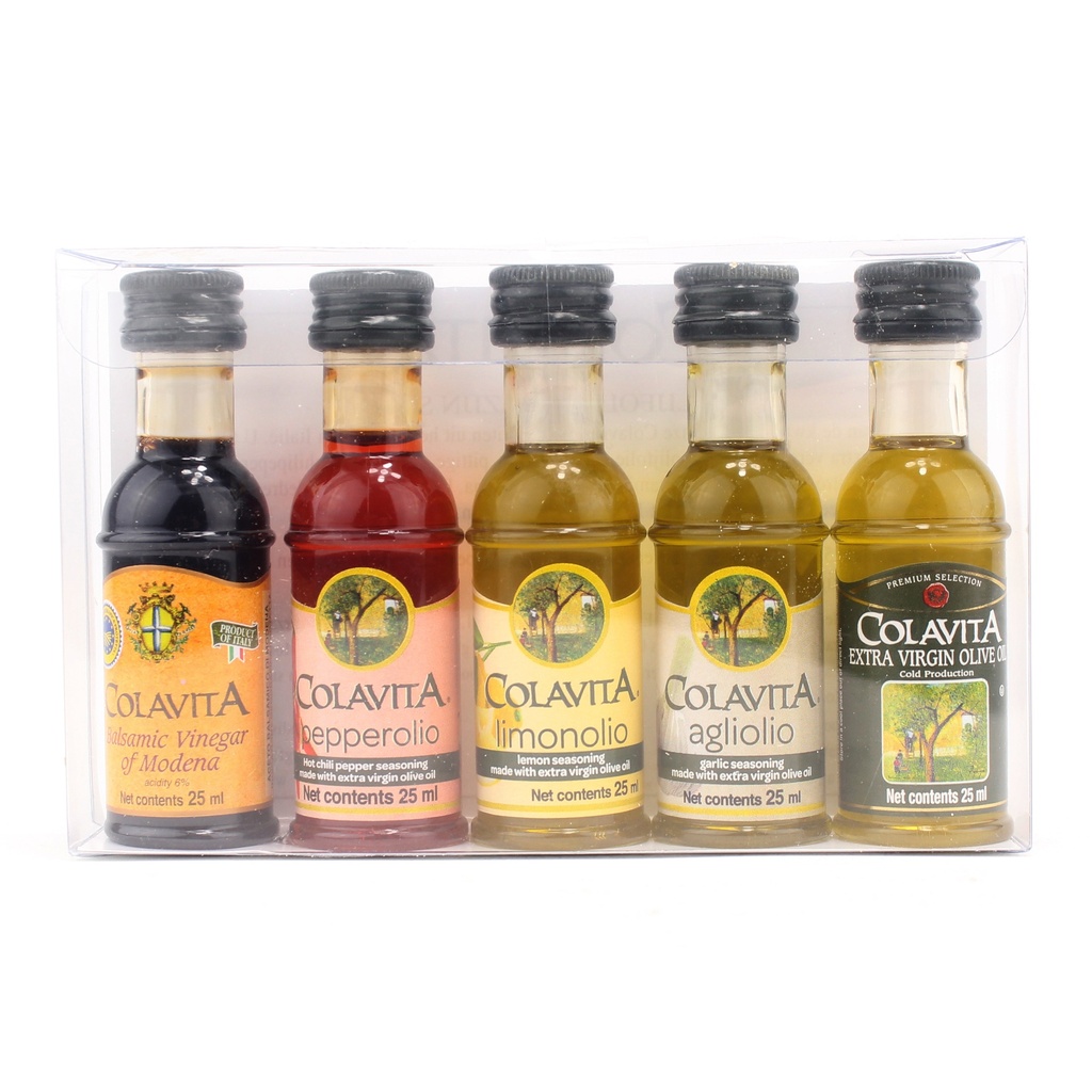 Colavita - cadeausetje olie&azijn 5x25 ml     