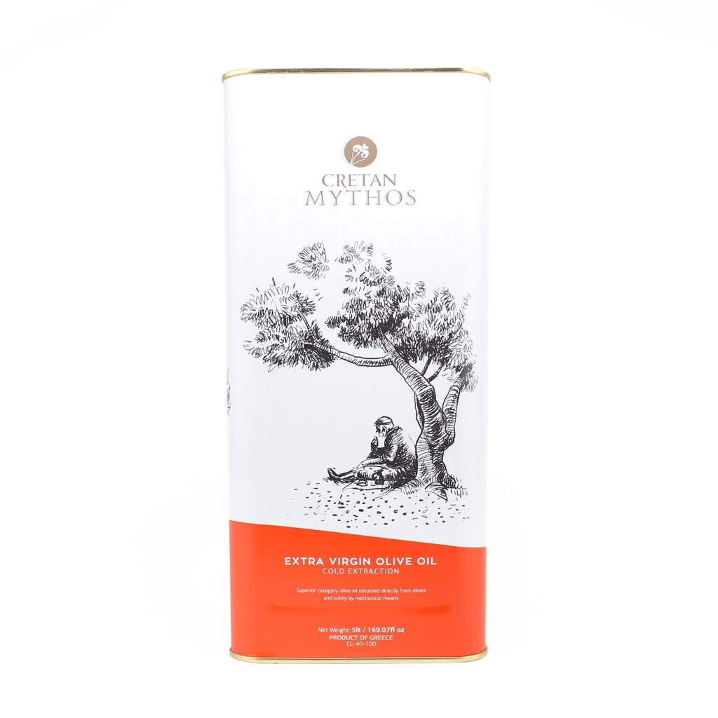 Cretan Mythos - Extra Vergine olijfolie Blik 5 L     