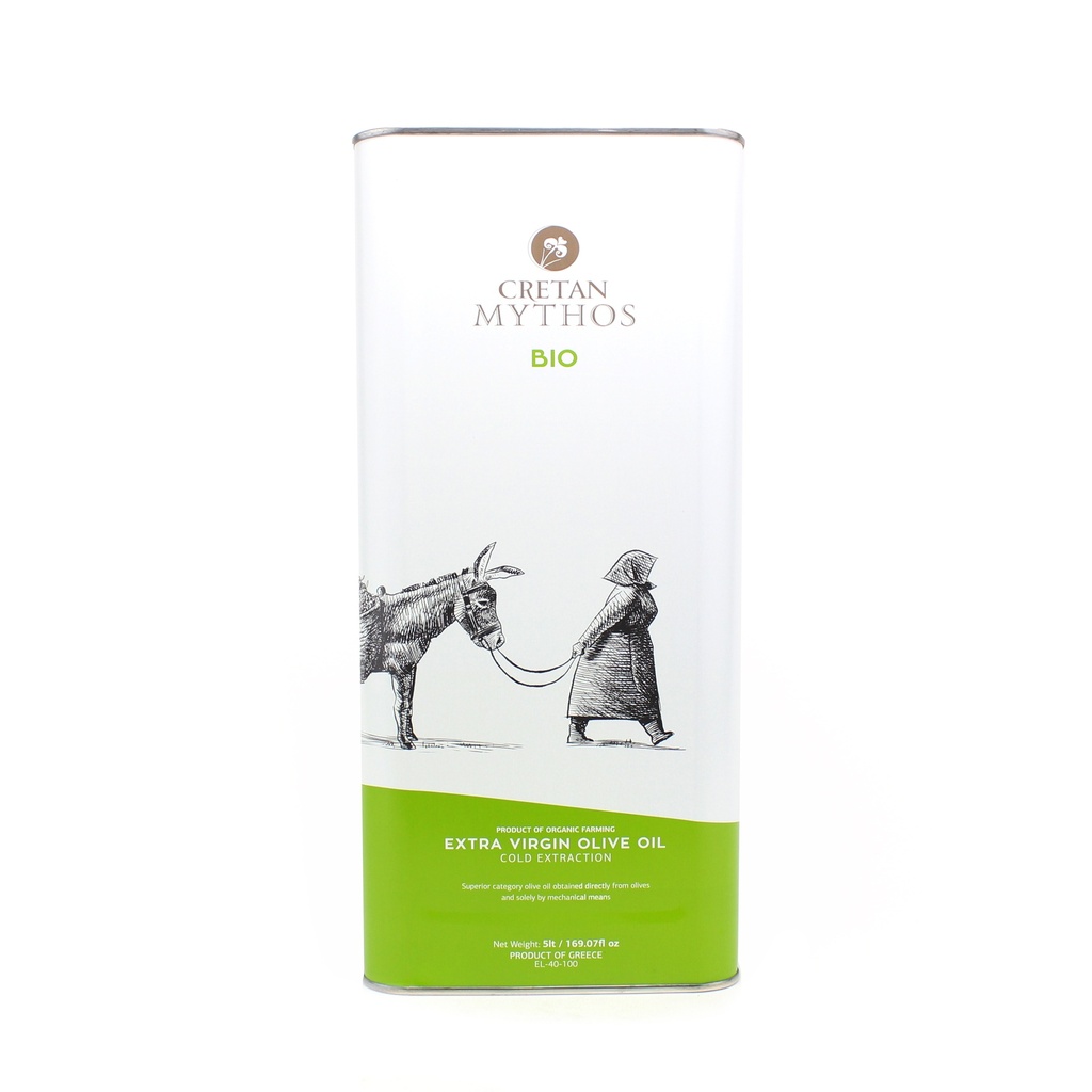 Cretan Mythos - Extra Vergine olijfolie Blik 5 L BIO  