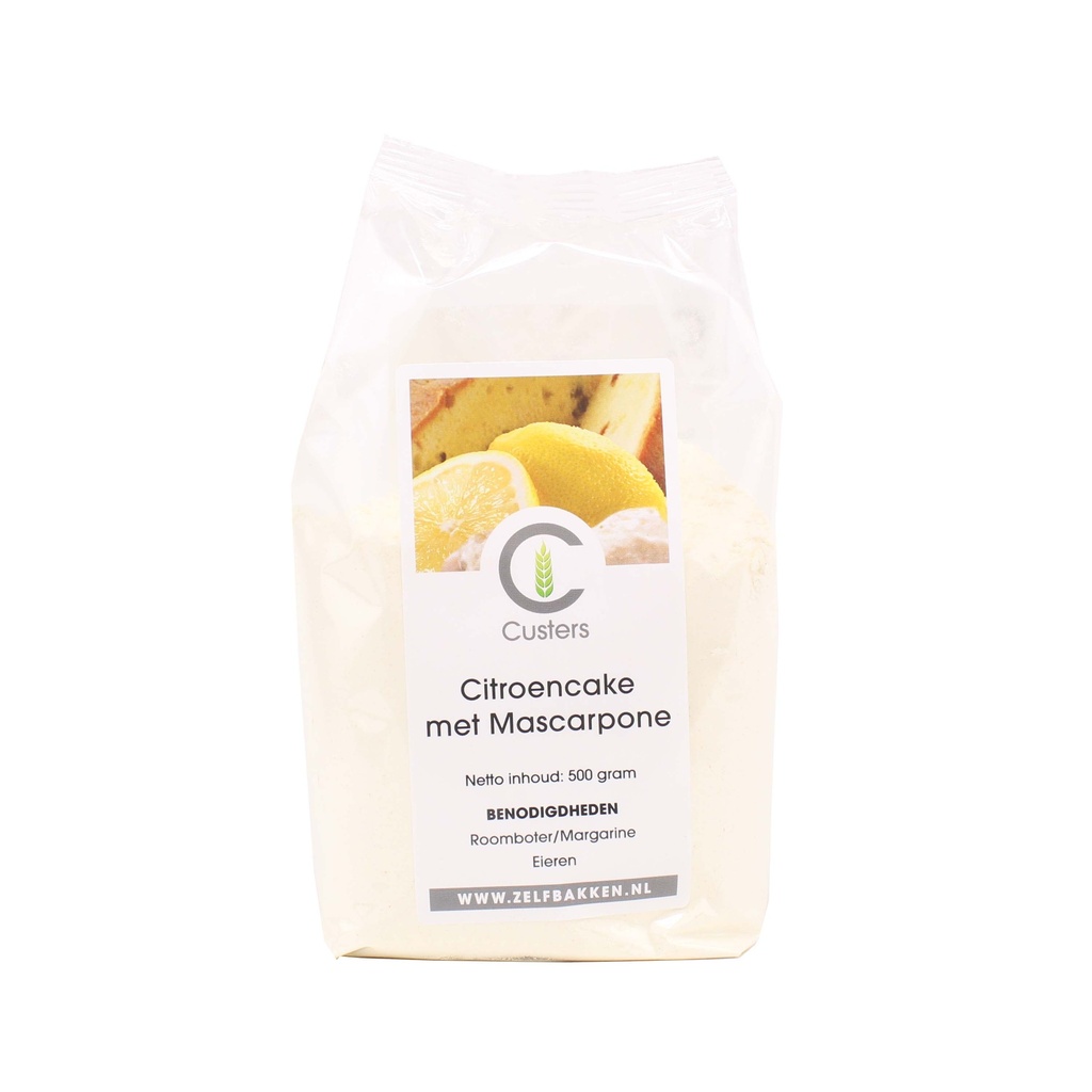 Custers - Citroencake met mascarpone 500 g   