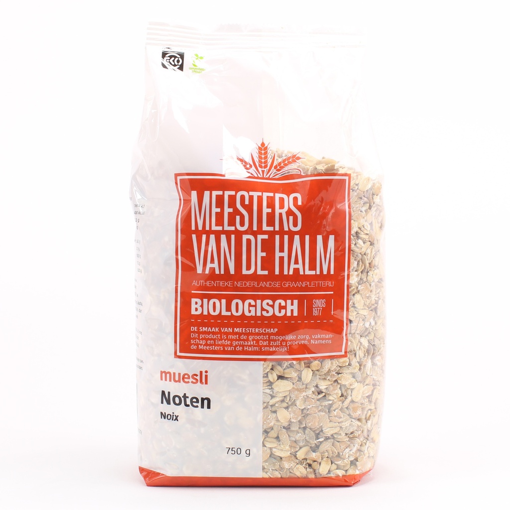 De Halm - Notenmuesli BIO 750 g     