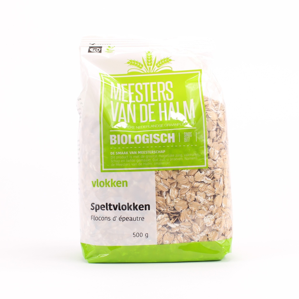 De Halm - Speltvlokken 500 g BIO