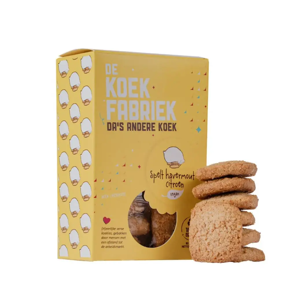 De Koekfabriek - Havermout-Citroen Vegan 80 g      