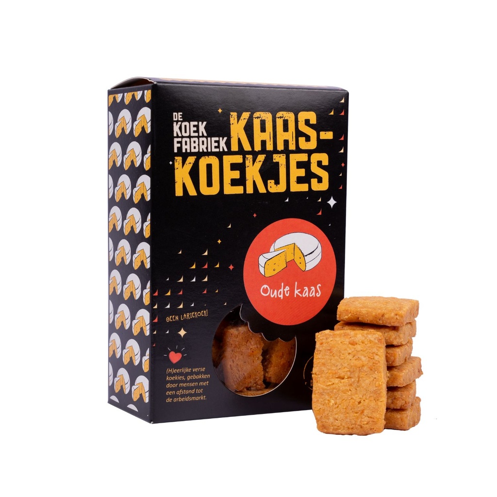 De Koekfabriek - Kaaskoekjes - Oude kaas 80 g    