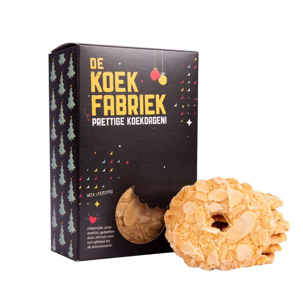 De Koekfabriek - Kerstkransjes Kerst Verpakking 80 g     