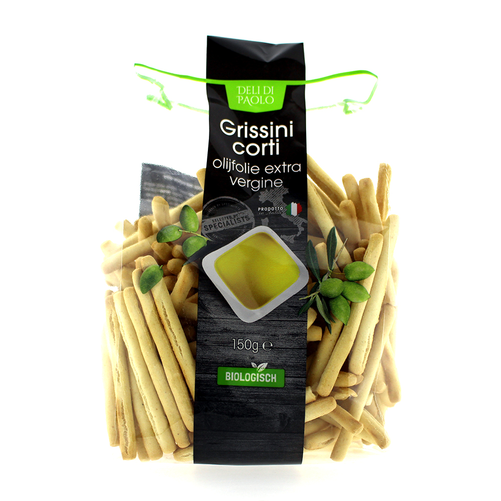 Deli Di Paolo - Grissini Corti Olijfolie E.V. 150 g BIO