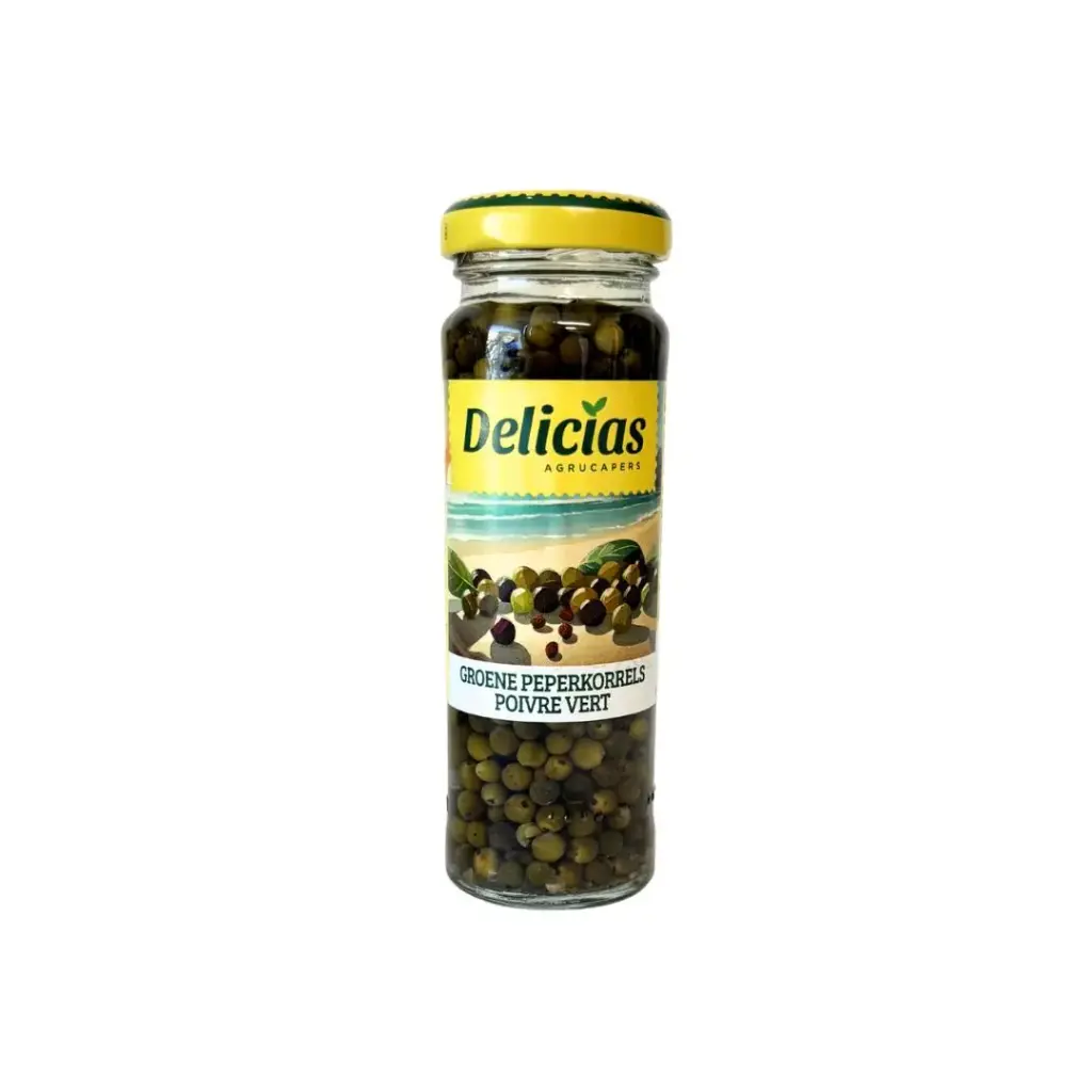 Delicias - Peperkorrels Groen 100 g     