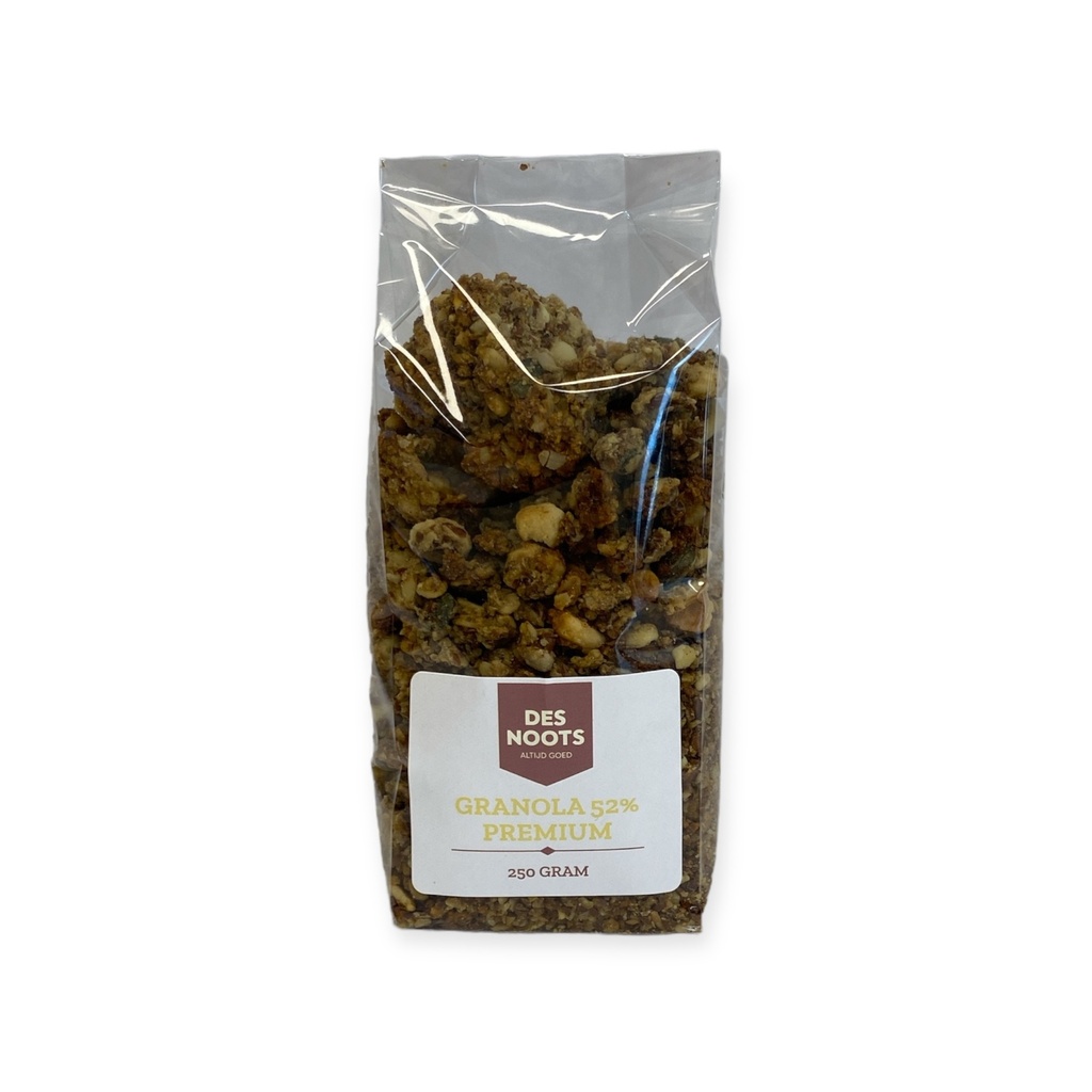 Des Noots - Granola 52%(Premium) zak 250 g    