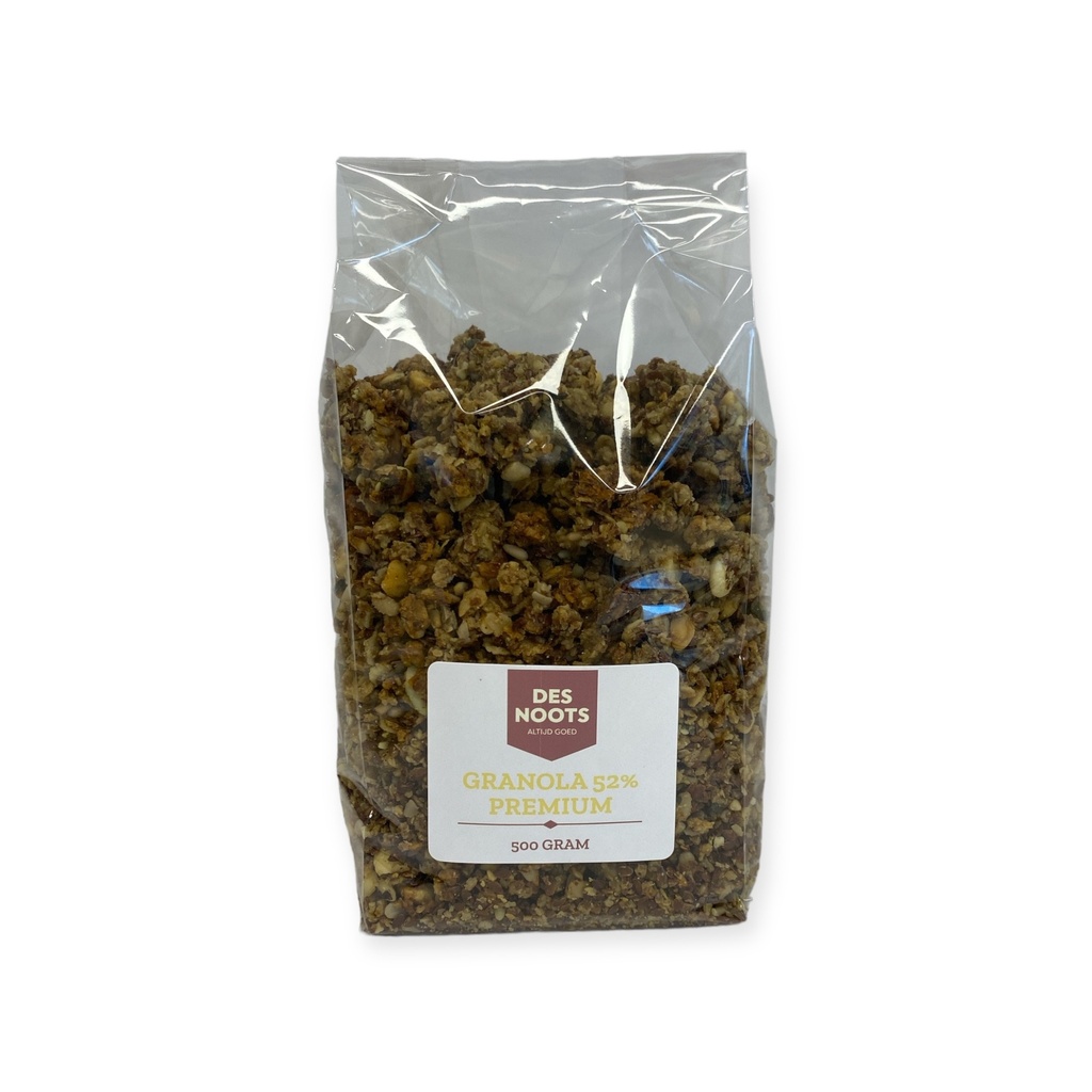 Des Noots - Granola 52%(Premium) zak 500 g    