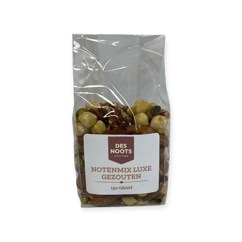 Des Noots - Notenmix Luxe gebrand - gezouten zak 150g   