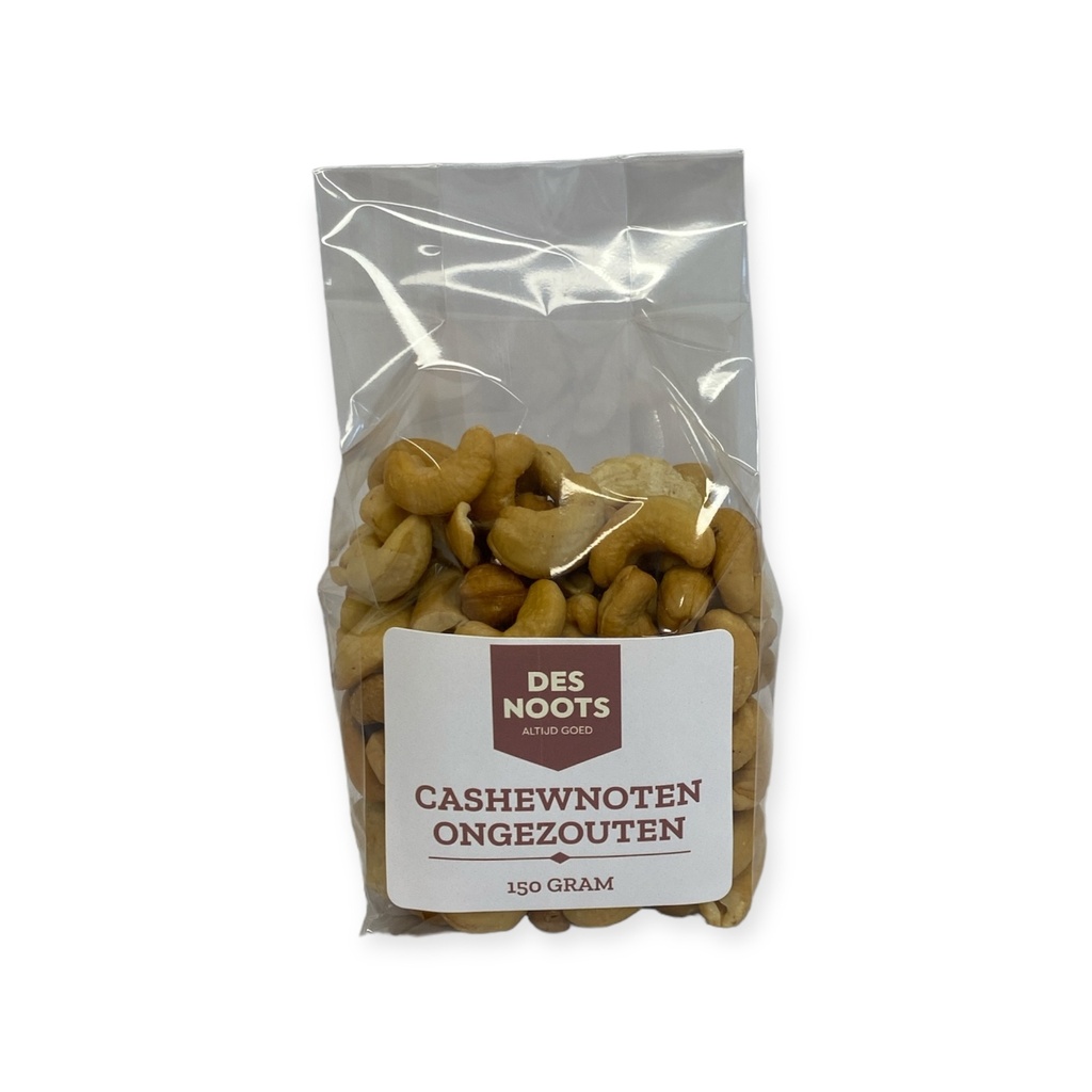 Des Noots - Cashewnoten ongezouten 150 g    
