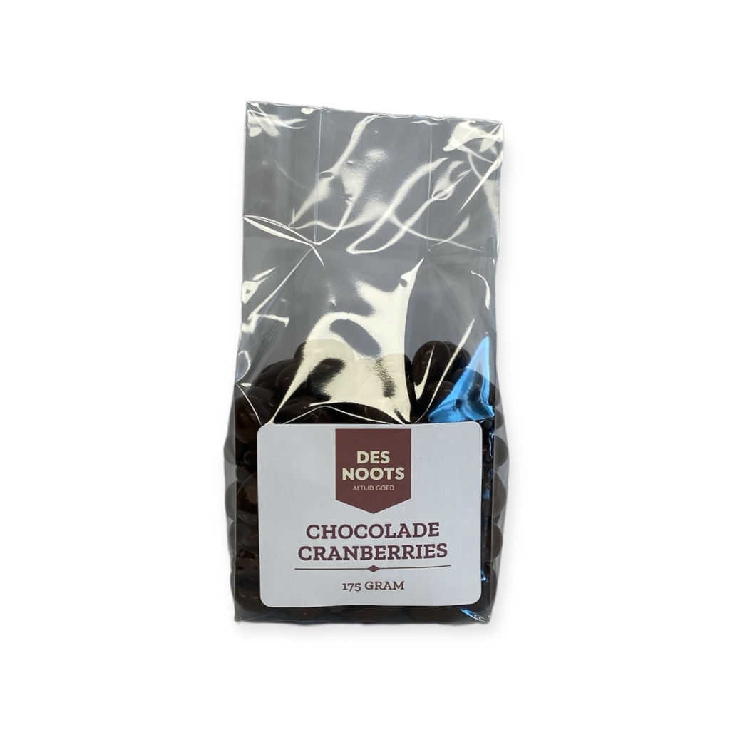 Des Noots - Chocolade cranberries 175 g    