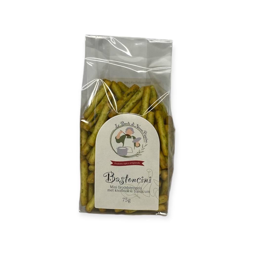 Di Nonna Pippina - Bastoncini mini basil & aglio 75 g   