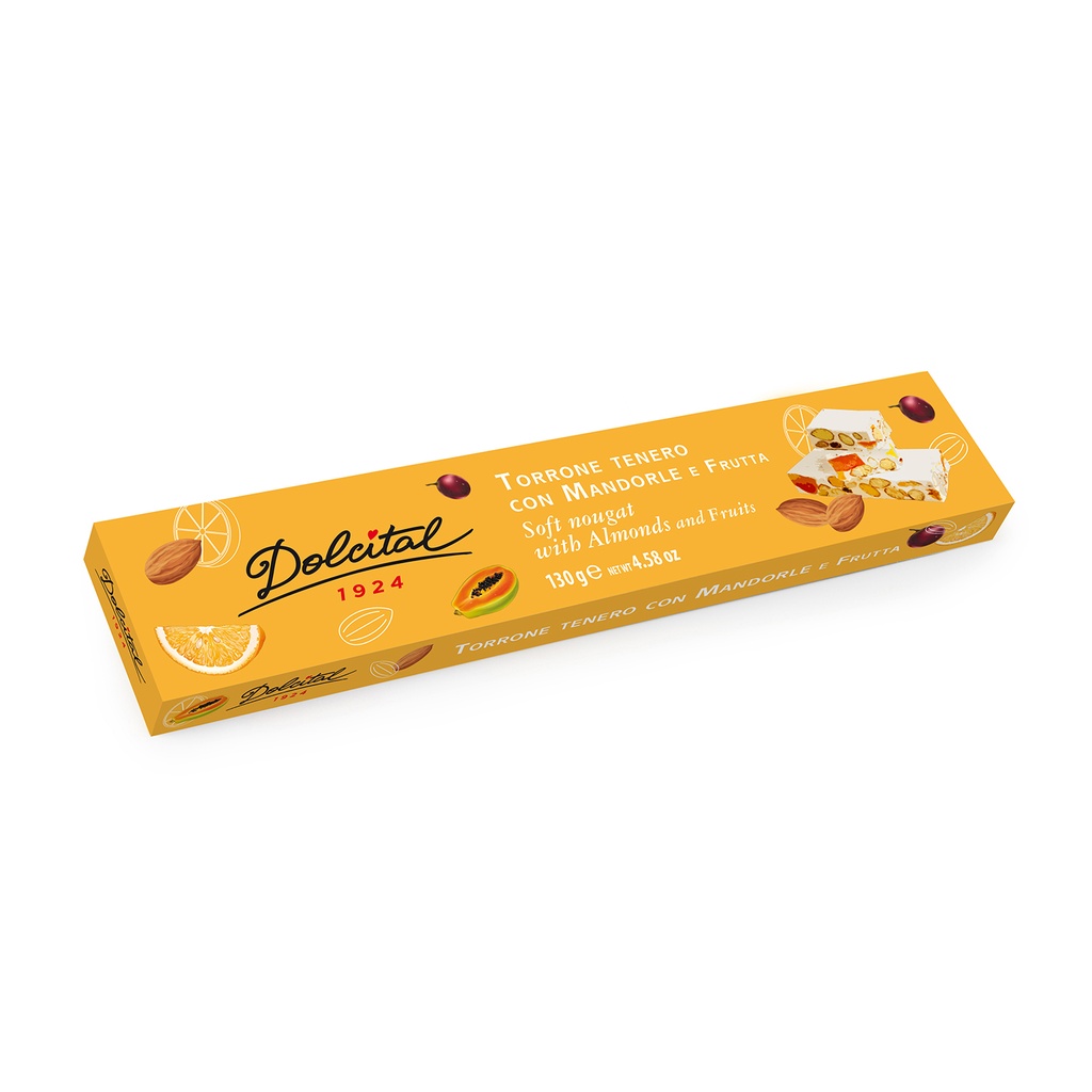 Dolcital - Torrone Mandorle Frutta 130 g    