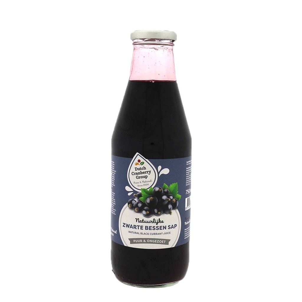 Dutch Cranberry Group - Zwarte Bessen sap 750 ml    