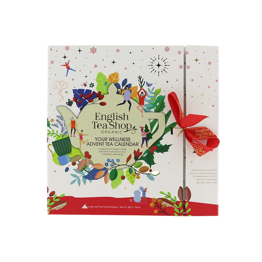English Tea Shop - Book White Advent Calendar 25tb BIO   