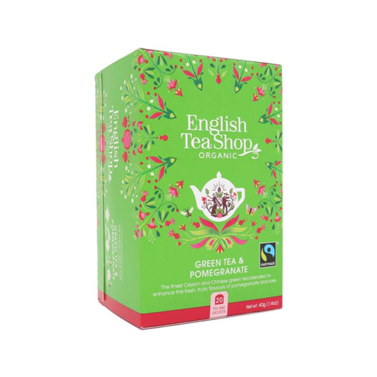 English Tea Shop - Green Tea & Pomegranate 20st BIO   