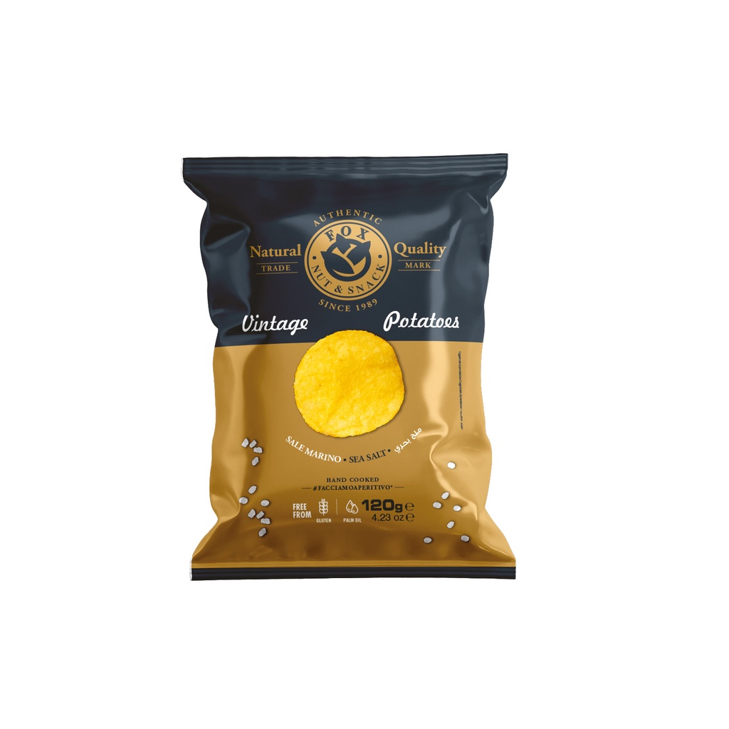 Fox Italia - Potatoes Chips Seasalt 120 g    