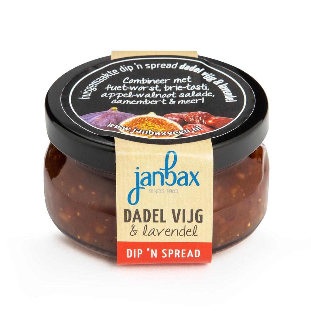 JanBax - Dip'n Spread Dadel & Vijg-lav 140 g   