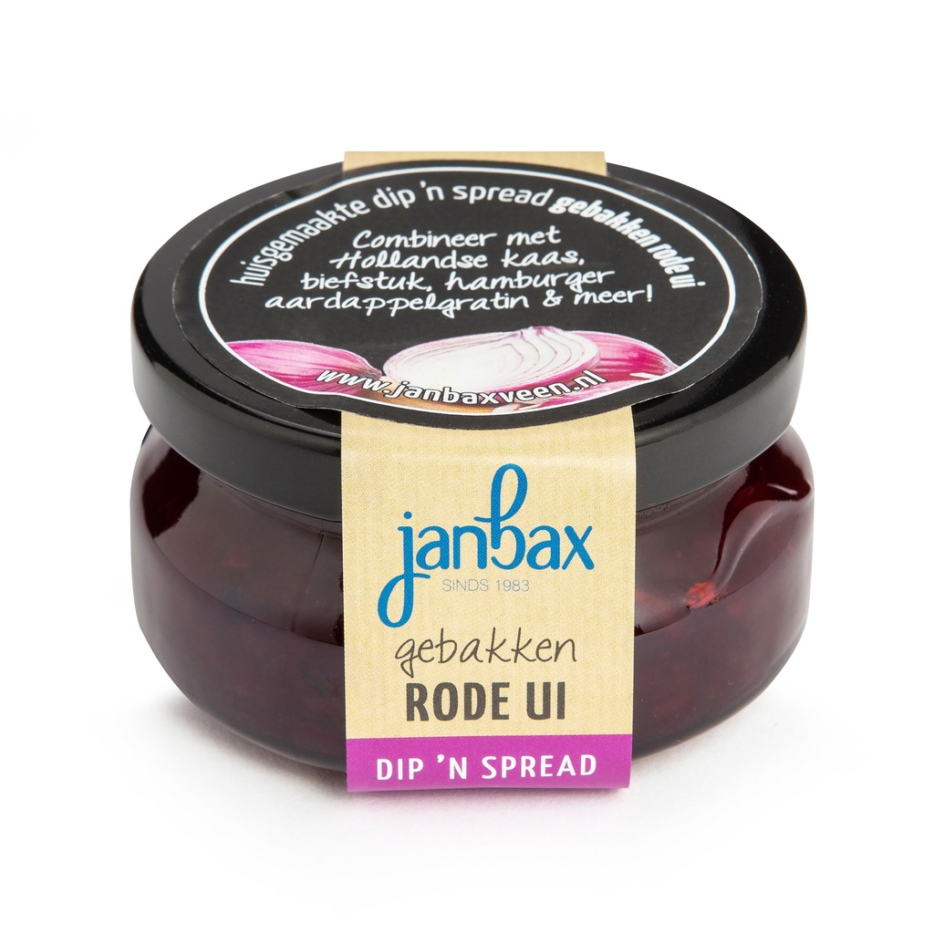 JanBax - Dip'n Spread Gebakken Rode Ui 140 g   