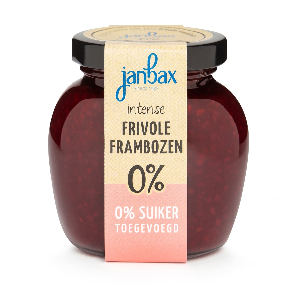 JanBax - Intense Jam Frivole Framboos 250 gr   