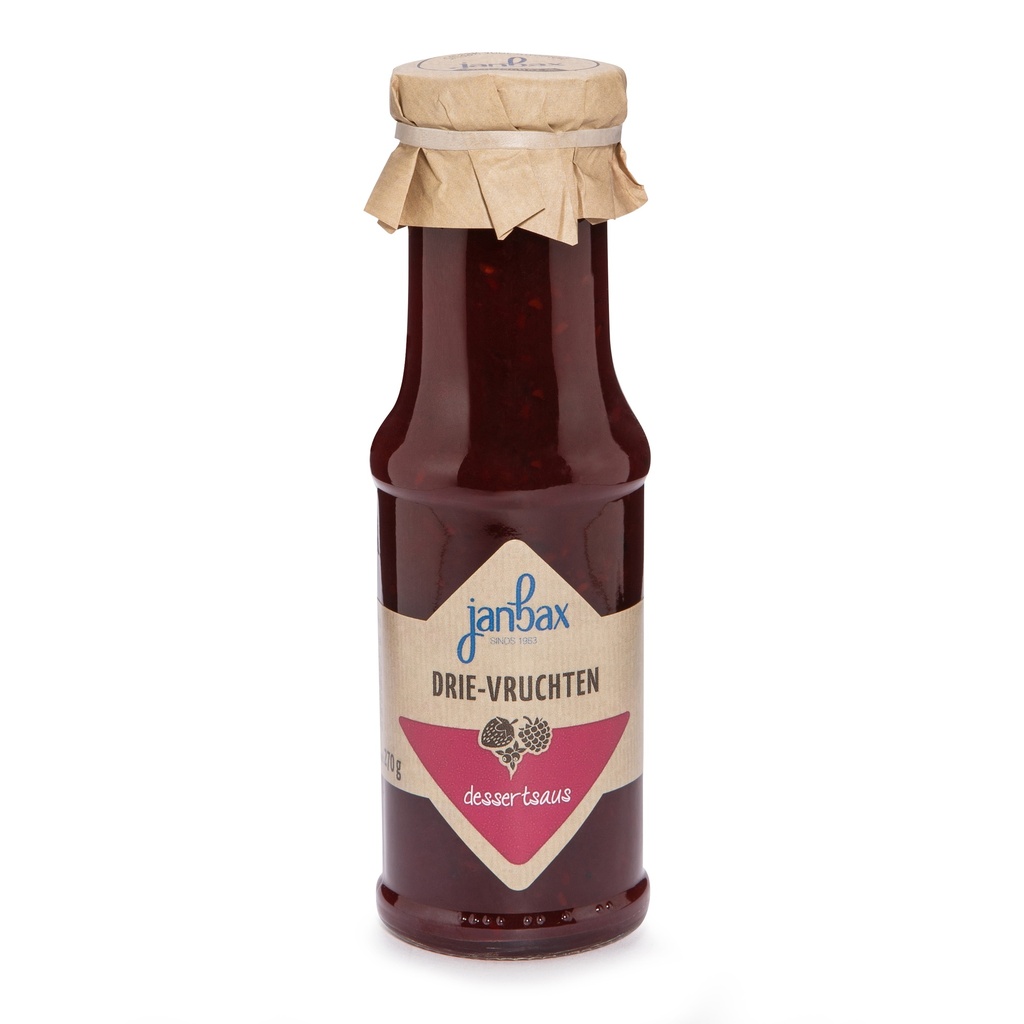JanBax - dessertsaus drie vruchten 270 g    