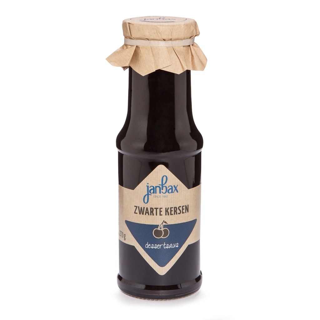 JanBax - dessertsaus zwarte kersen 270 g    
