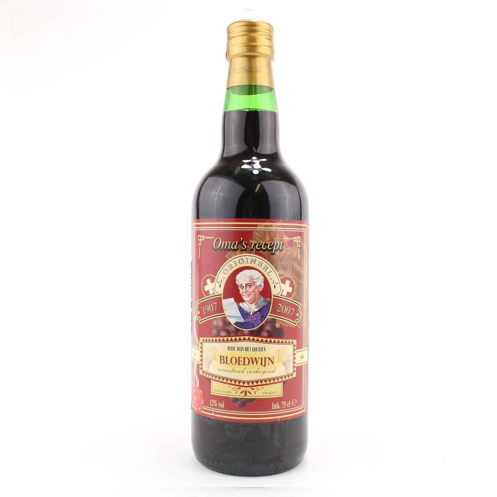 JanBax - oma`s bloedwijn rood 750 ml    
