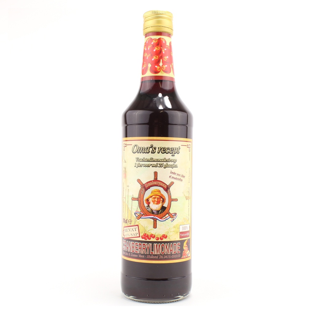 JanBax - oma`s limonade cranberry 70 cl    