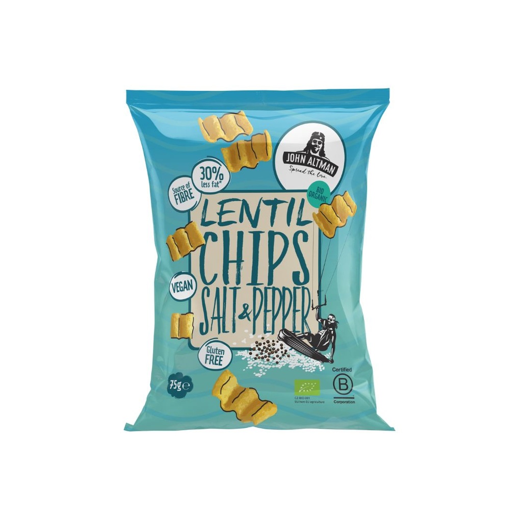 John Altman - Linzen Chips Salt and Pepper 75 g BIO