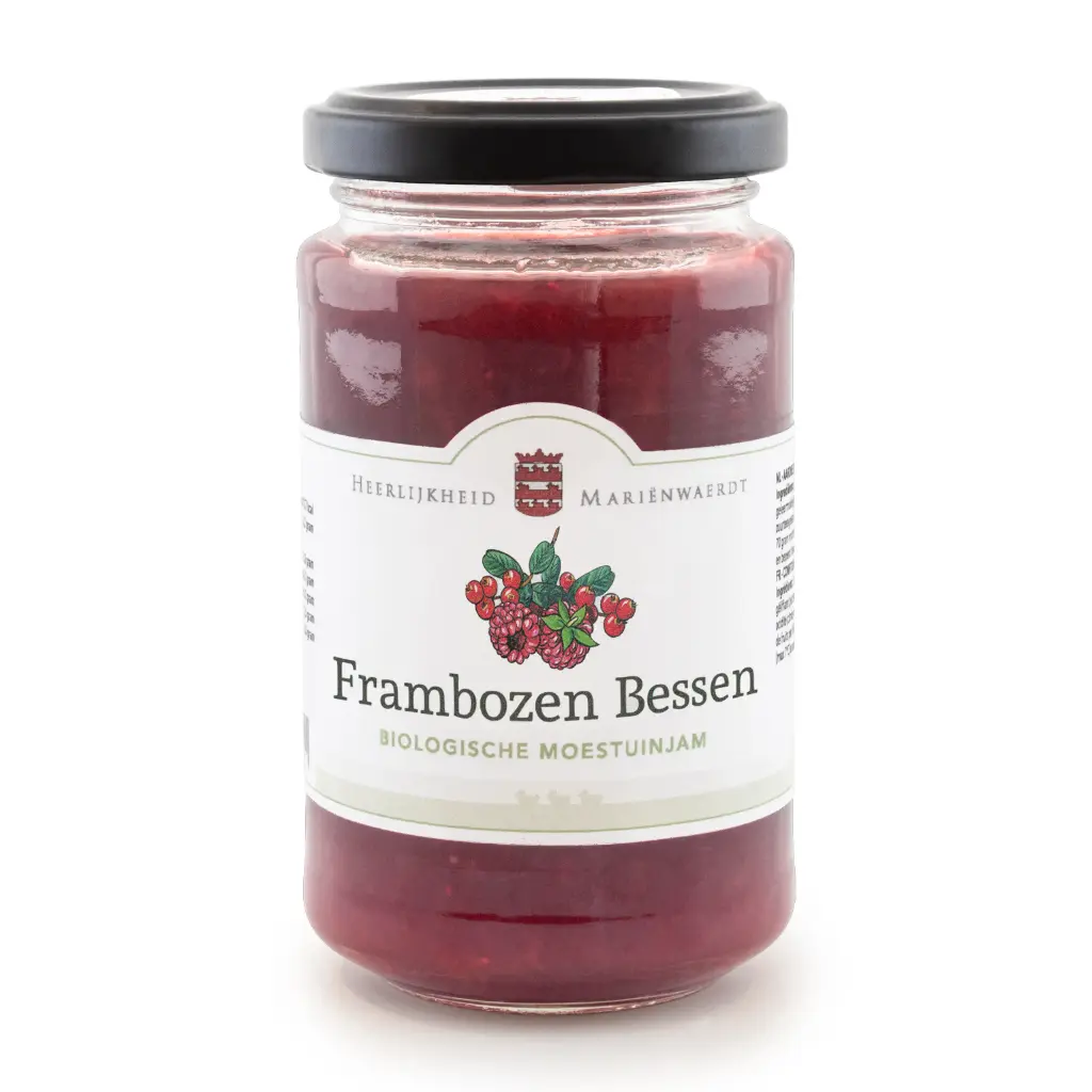 Mariënwaerdt - Bessen Frambozen Moestuinjam 250 g BIO