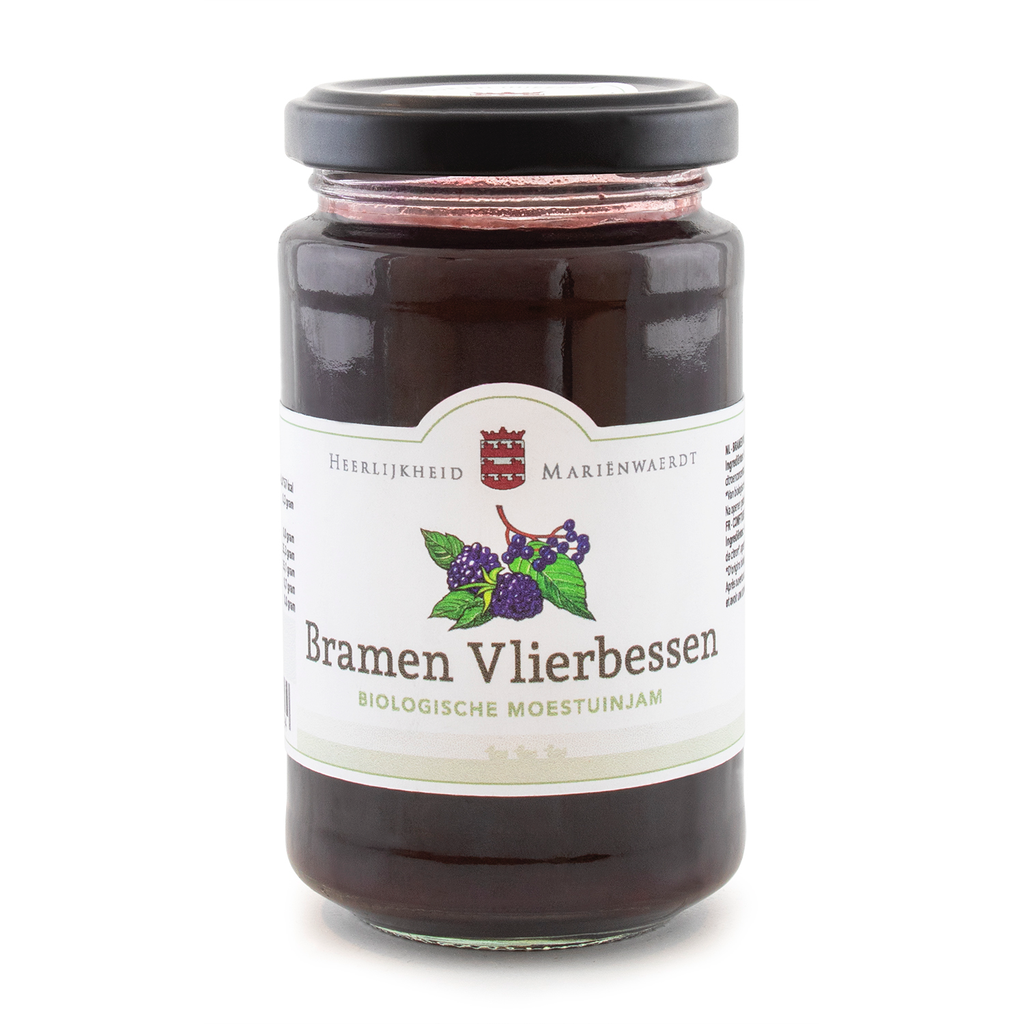 Mariënwaerdt - Vlierbessen Bramen Moestuinjam 250 g BIO