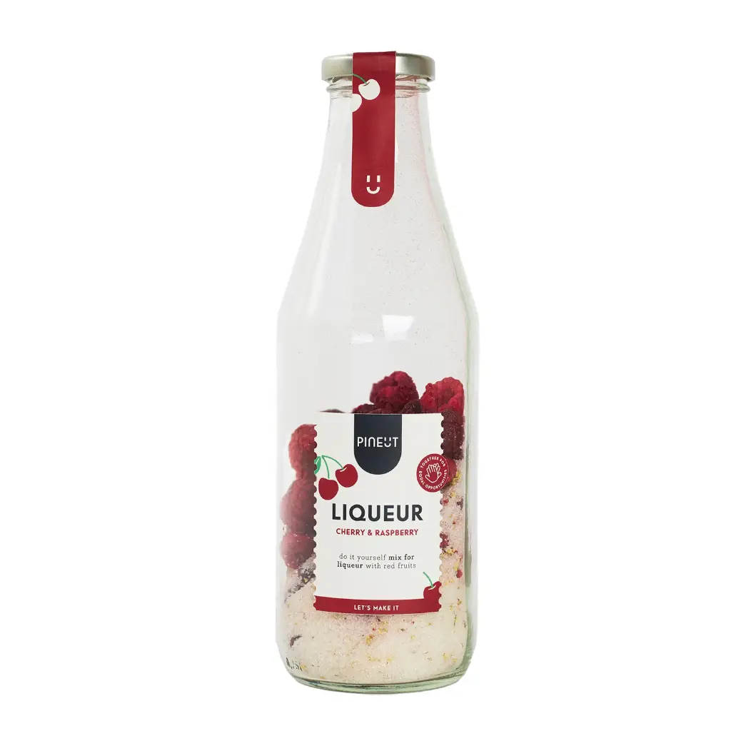 Pineut - Cocktails - Likeur Kers & Framboos BIO Fles 236gr   