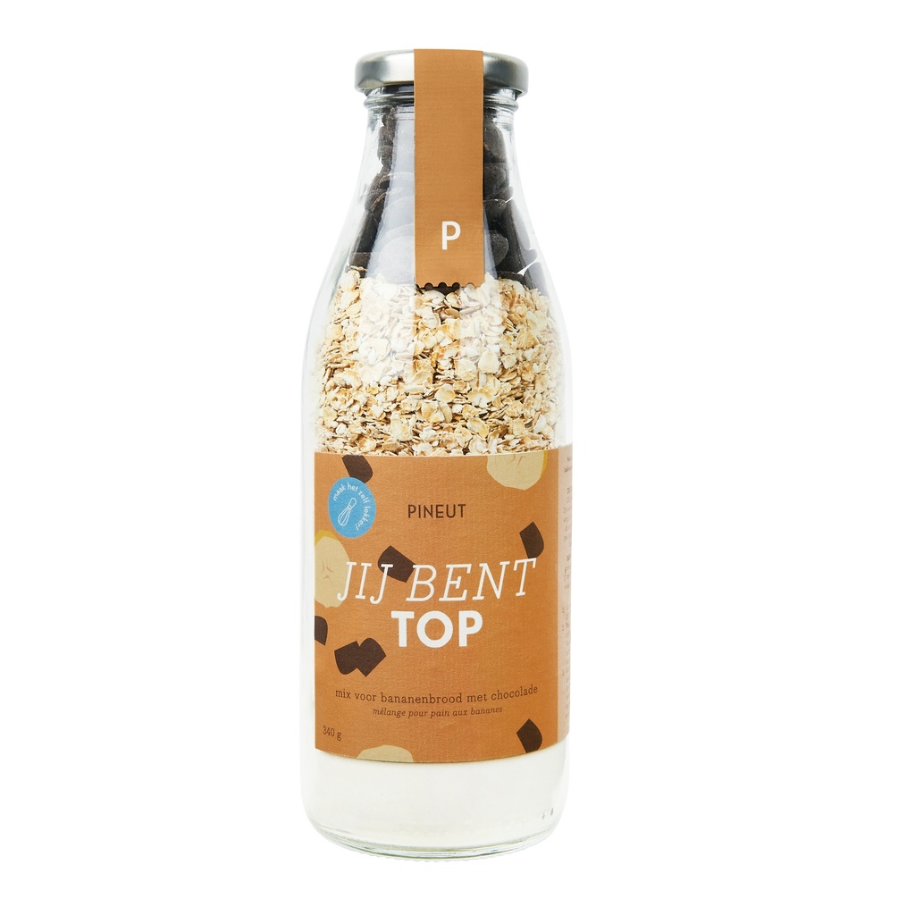 Pineut - Cake&Cookies - Bananenbrood Jij Bent Top fles 340g   