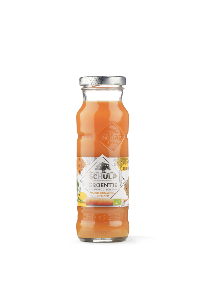 Schulp - Groentje Wortel, Sinaasappel & Gembersap 200 ml BIO