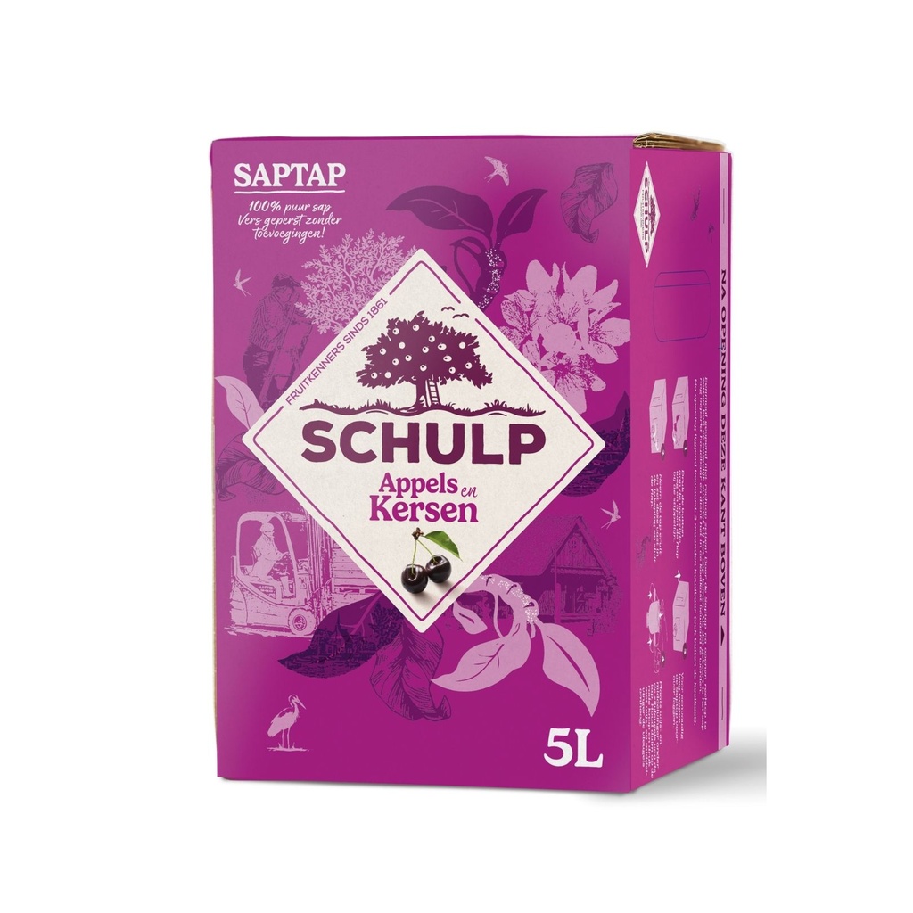 Schulp - Saptap Appel & Kers 5 liter