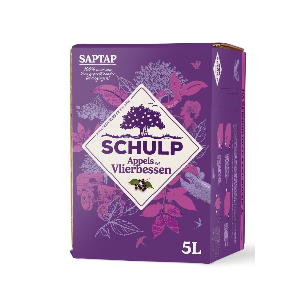 Schulp - Saptap Appel & Vlierbes 5 liter