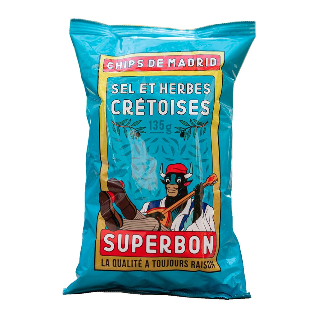 Superbon - Chips Cretan Herb 135 g     
