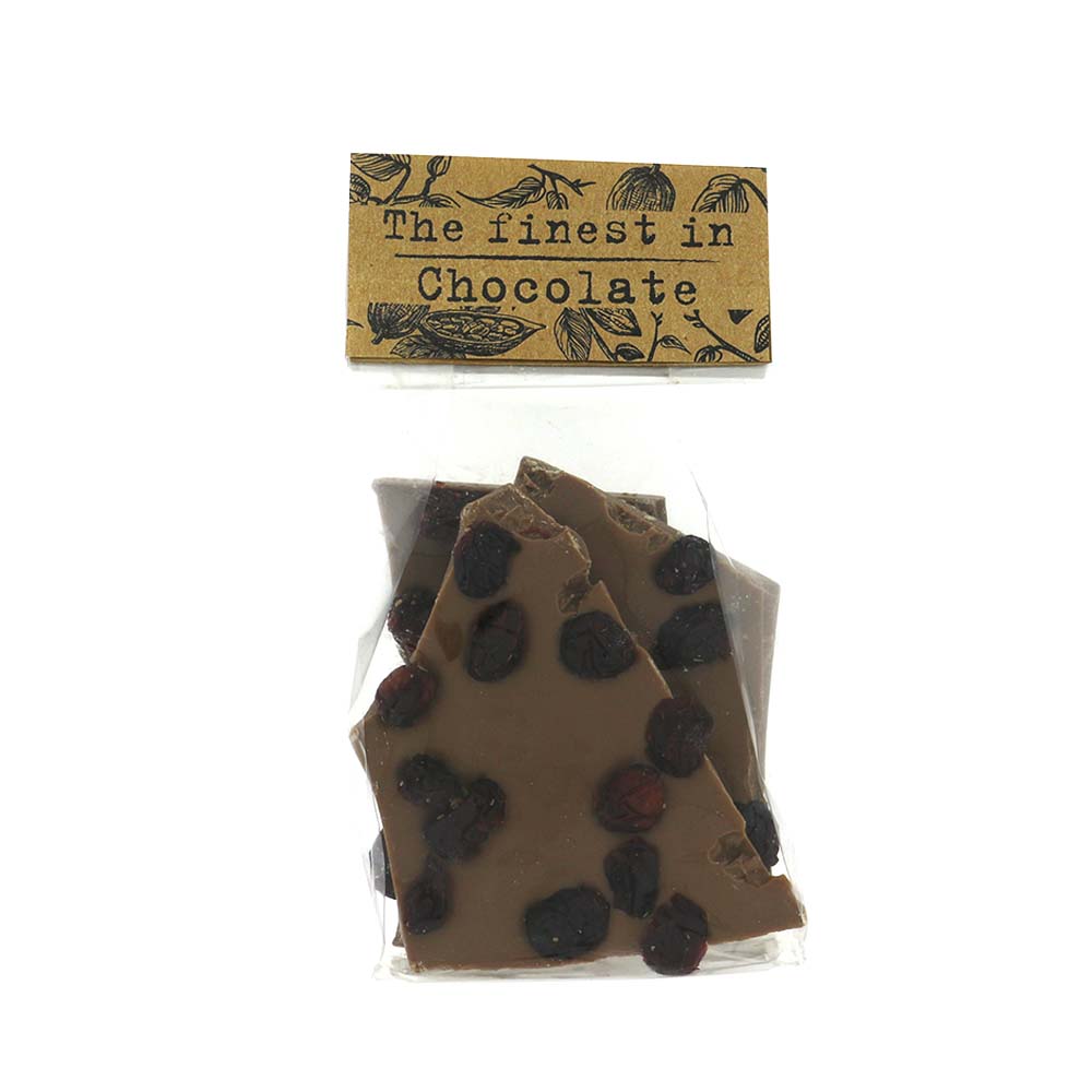 The Finest in Chocolate - Breekchocolade Melk Cranberry 150 g     