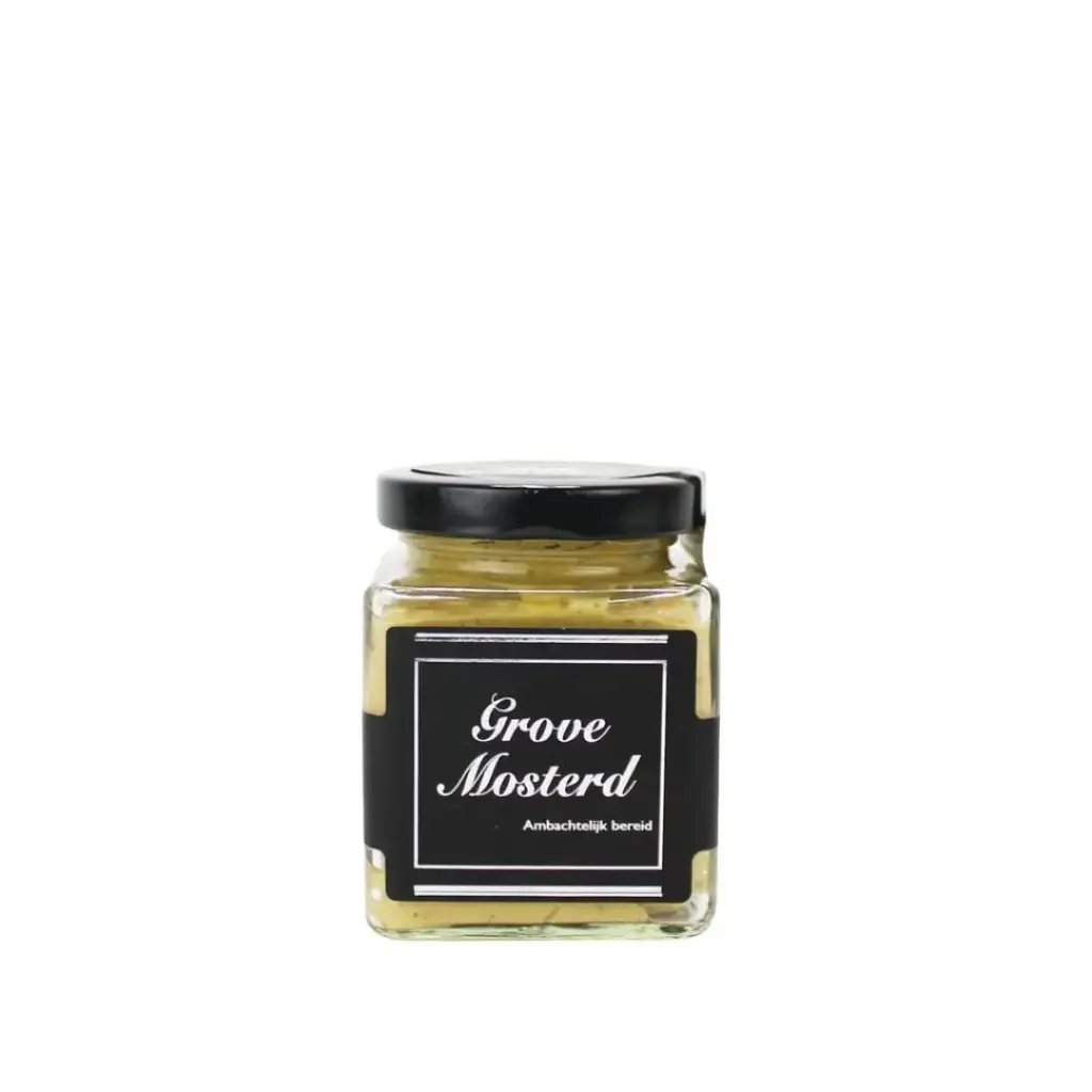 Theo van Woerkom - Grove Mosterd Vierkant 200 ml     