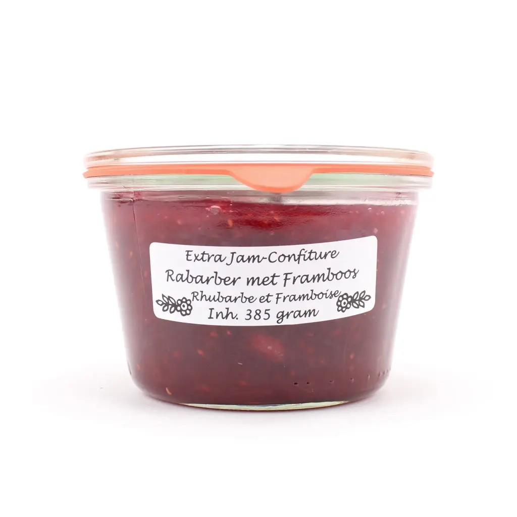 Theo van Woerkom - Framboos Rabarber 385 g     