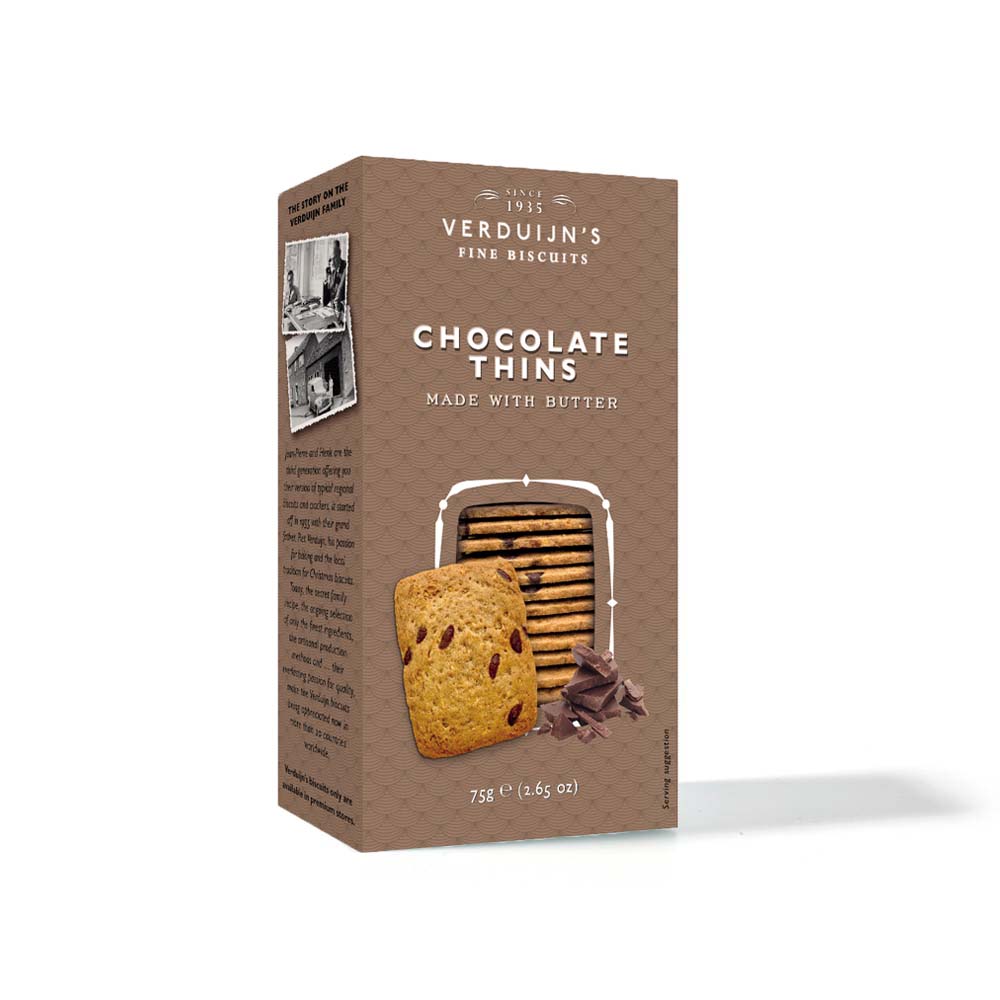 Verduijn's Fine Biscuits - Chocolade Kokoskoekjes 75 g      