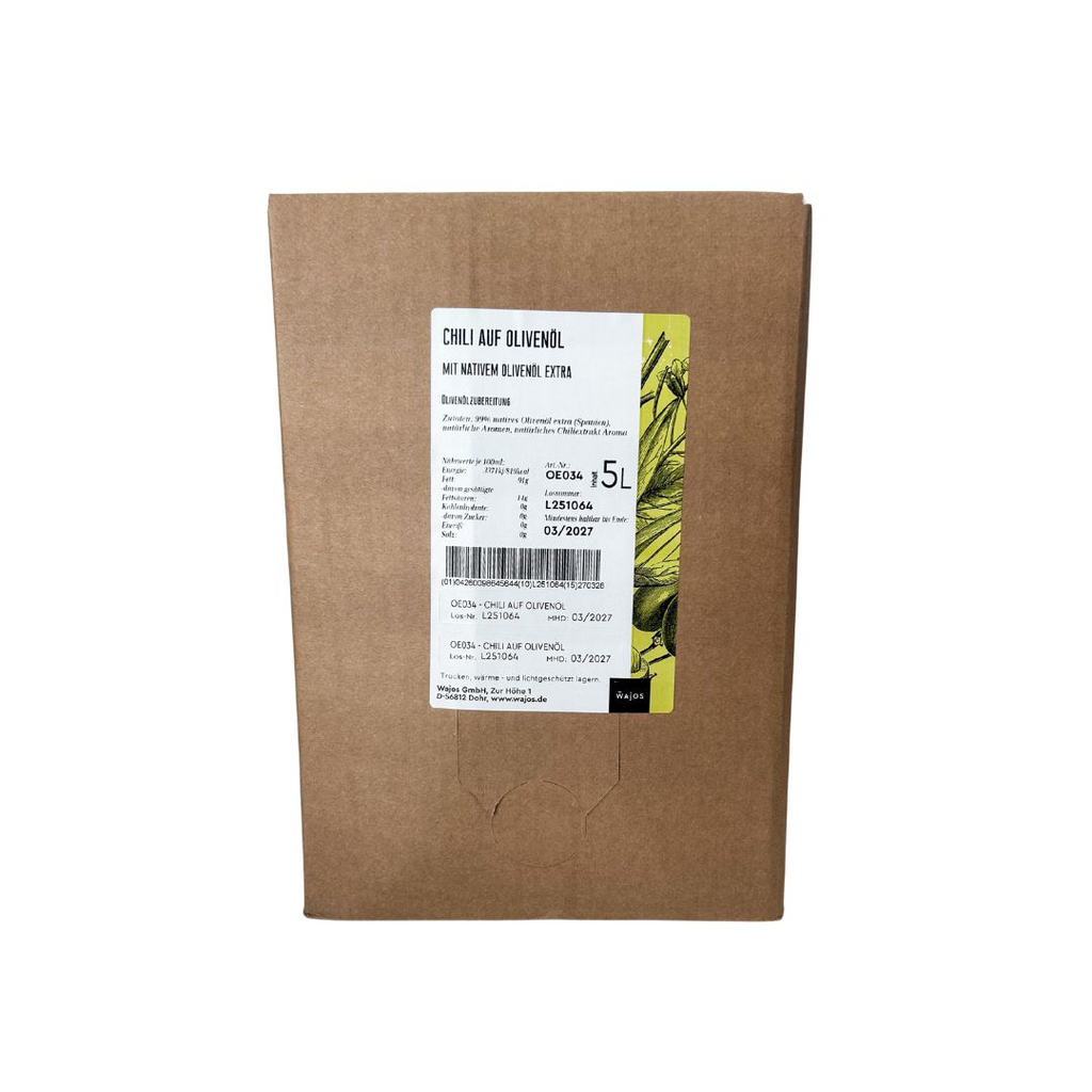 Wajos - Olijfolie met Chilipeper 5 L