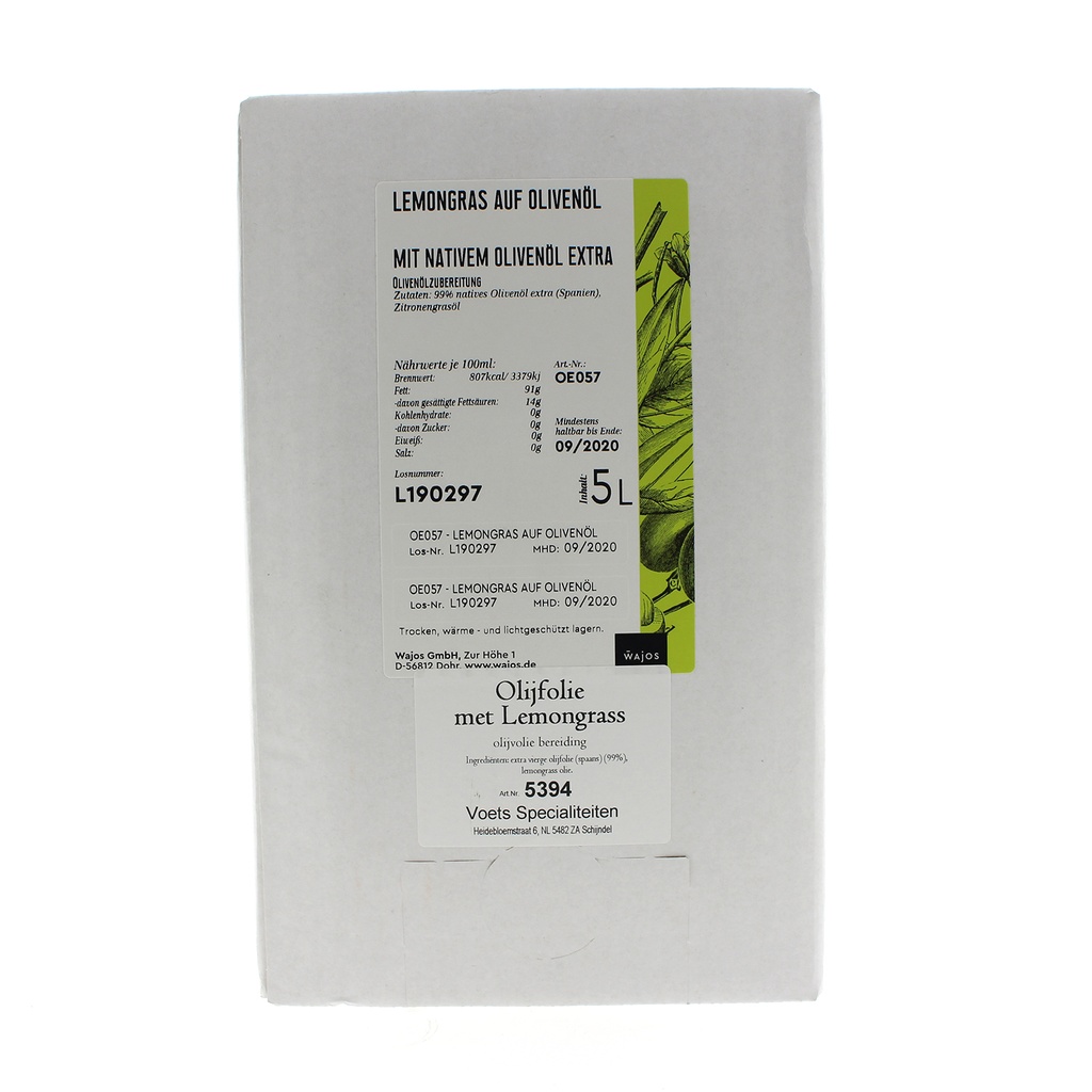 Wajos - Olijfolie met Citroengras 5 L    