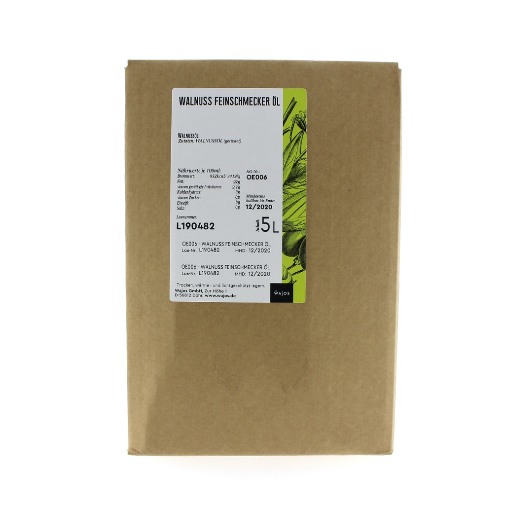 Wajos - Walnootolie Premium 5 L