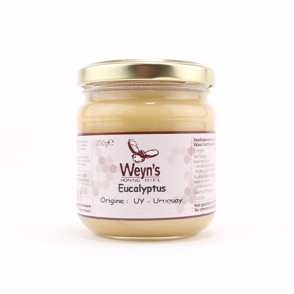 Weyn's - eucalyptus honing vast 250 g     