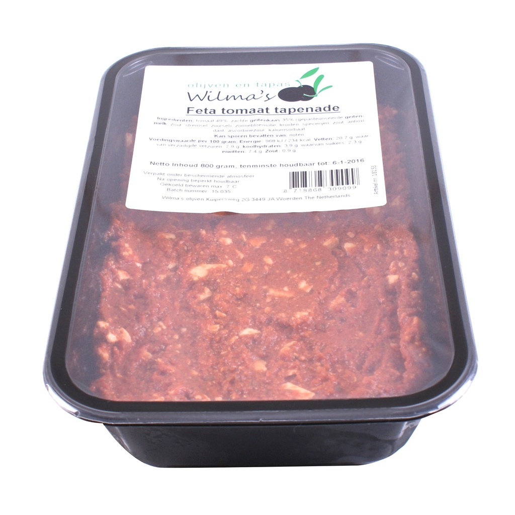 Wilma's - Feta Tomaat Tapenade 800 g    