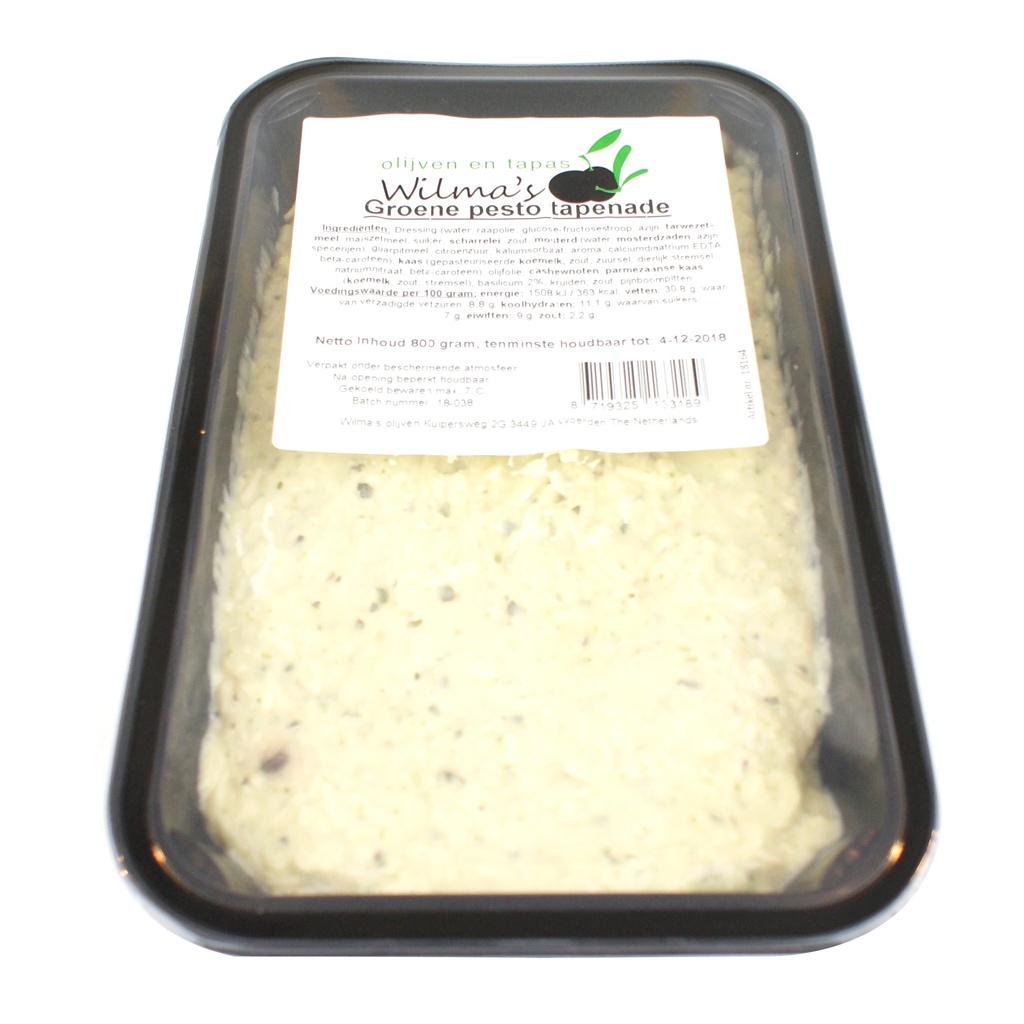 Wilma's - Groene Pesto Tapenade 800 g    
